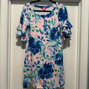 NWT Lilly Pulitzer Lula dress - Pink tropics Sweet Pea Sz M